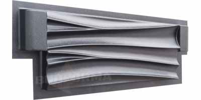 Mold for garden “Waves” Size 700x250x60 mm