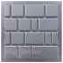 Form for paving slab "Old town shagreen" №2 Size 400х400х40 mm